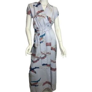 Malama Sophisticates Hawaii Tropical Floral Women’s Maxi Dress